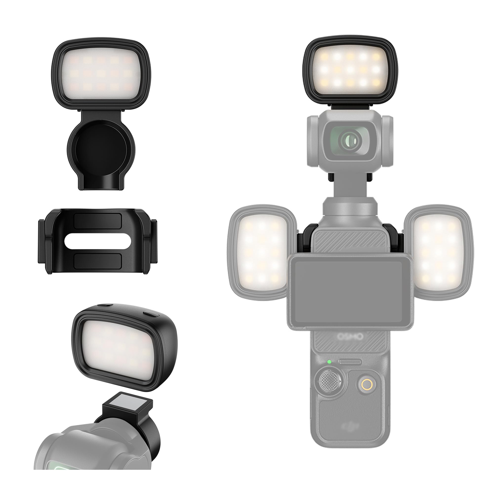 DJI OSMO Pocket 3 ＋専用照明付き Amazon.com : JJC Magnetic Mini LED Light for DJI Osmo Pocket 3